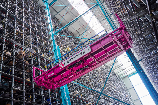 ASRS of a honeycomb warehouse